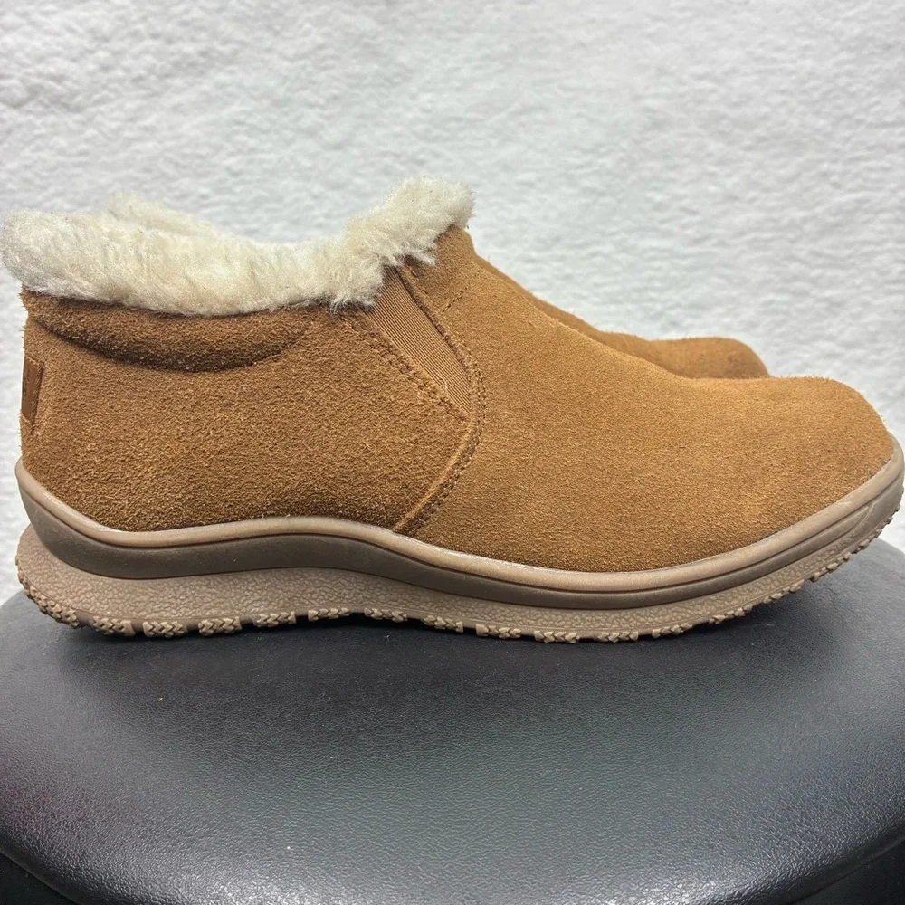 Minnetonka Eagan Dusty Brown 69043 Cold Weather‎ Suede Ankle Booties 7M - Picture 3 of 7